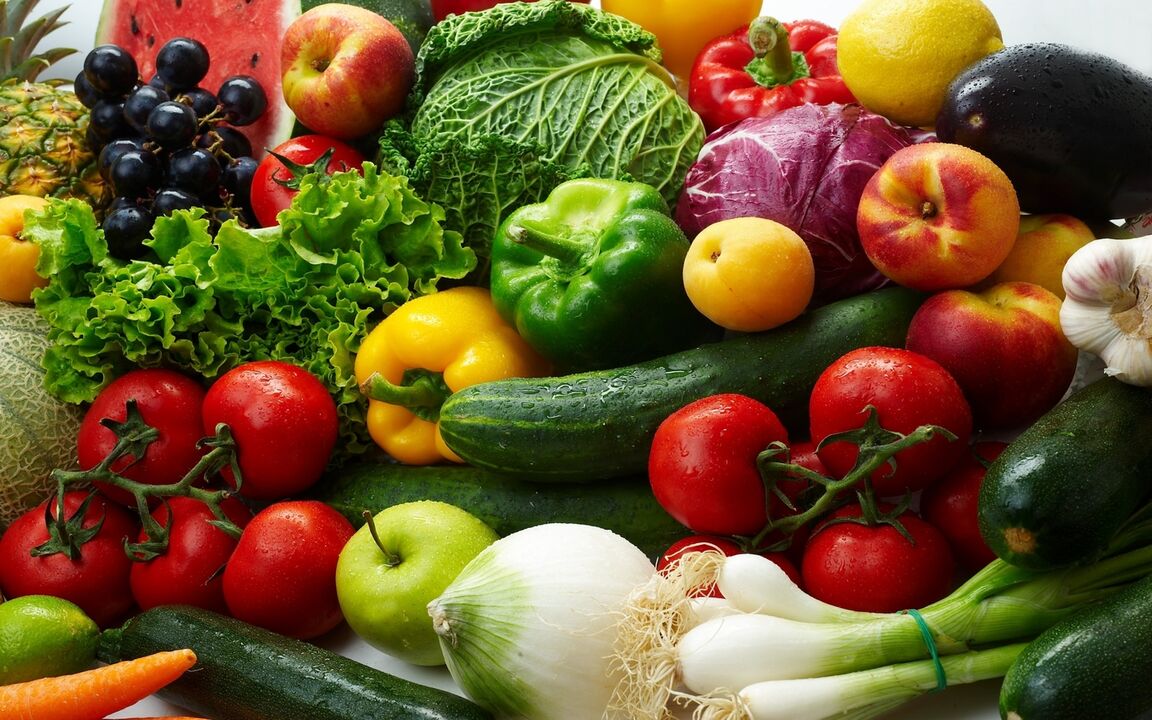 Frutas e legumes para gota