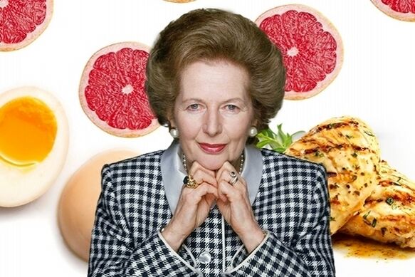 Margaret Thatcher e sua dieta