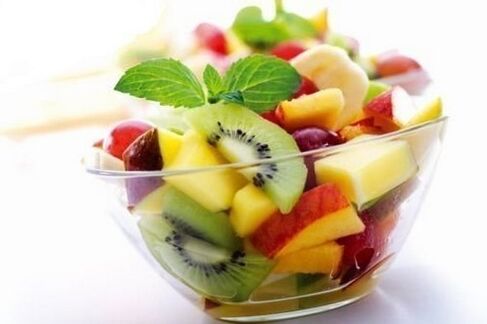 Salada de frutas para a dieta Maggi